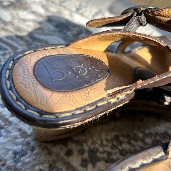 B.O.C Wedge Leather Sandals - Picture 5 of 5